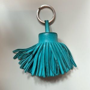 Authentic Hermes Leather tassel Carme Charm keychain